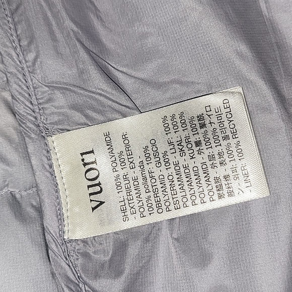 Vuori Coordinate Packable Down Jacket In Blue Haze S NWT - Picture 8 of 8